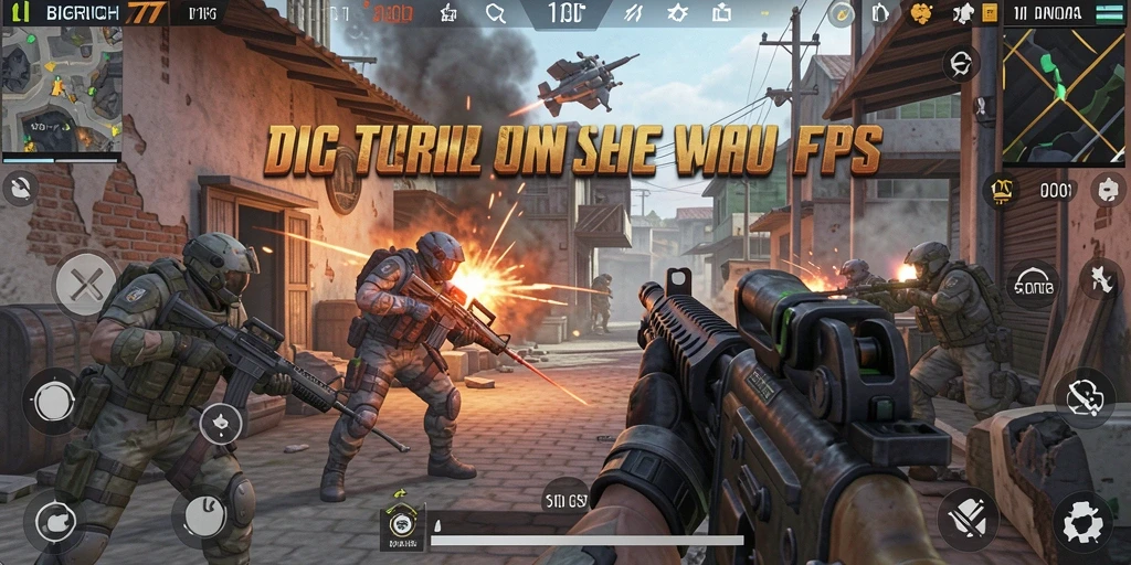 Tampilan gameplay seru dalam BIGRICH77 dengan pertempuran FPS yang menantang.