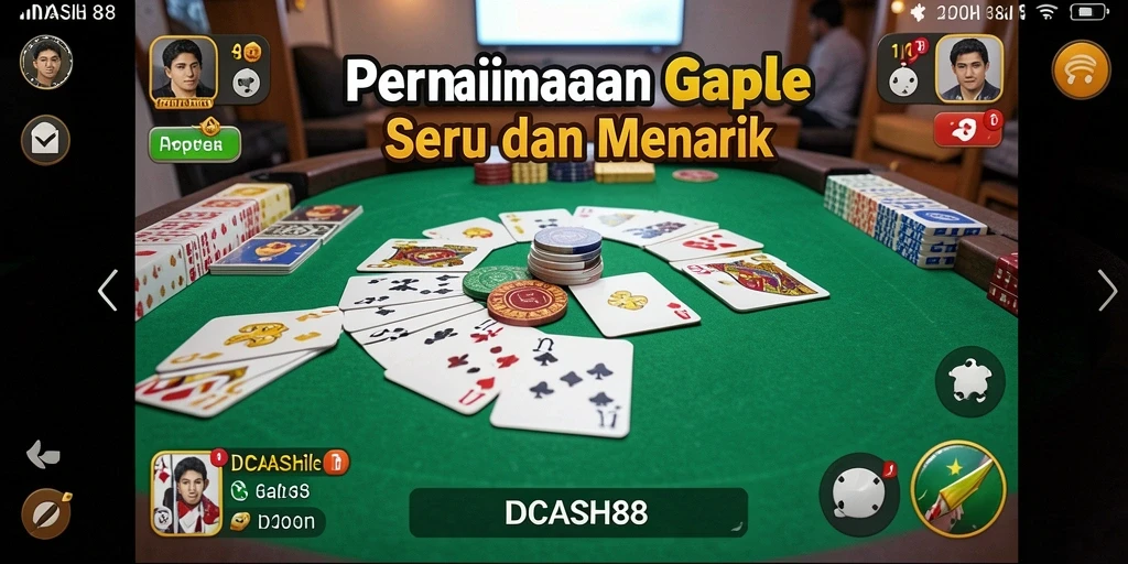 Screenshot IDCASH88 menampilkan pengalaman seru bermain Gaple.