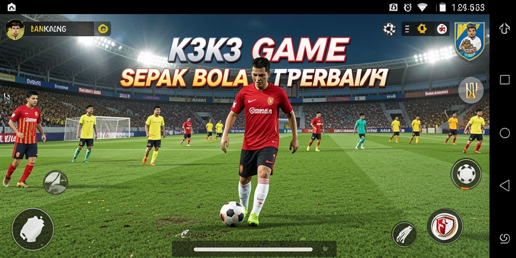 Tampilan menarik dari pertandingan sepak bola K3K3.